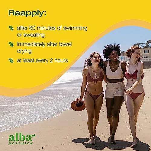 Alba Botanica Sensitive Sunscreen Spray for Face and Body, Fragrance-Free, Broad Spectrum SPF 50, Water Resistant, 5 fl. oz. Bottle (Pack of 2)