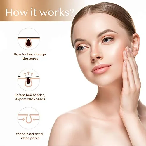 Aliceva Blackhead Remover Mask, Peel Off Face Mask, Charcoal Peel Off Mask for All Skin Types with Applicator - 2.12 FL.OZ / 60G
