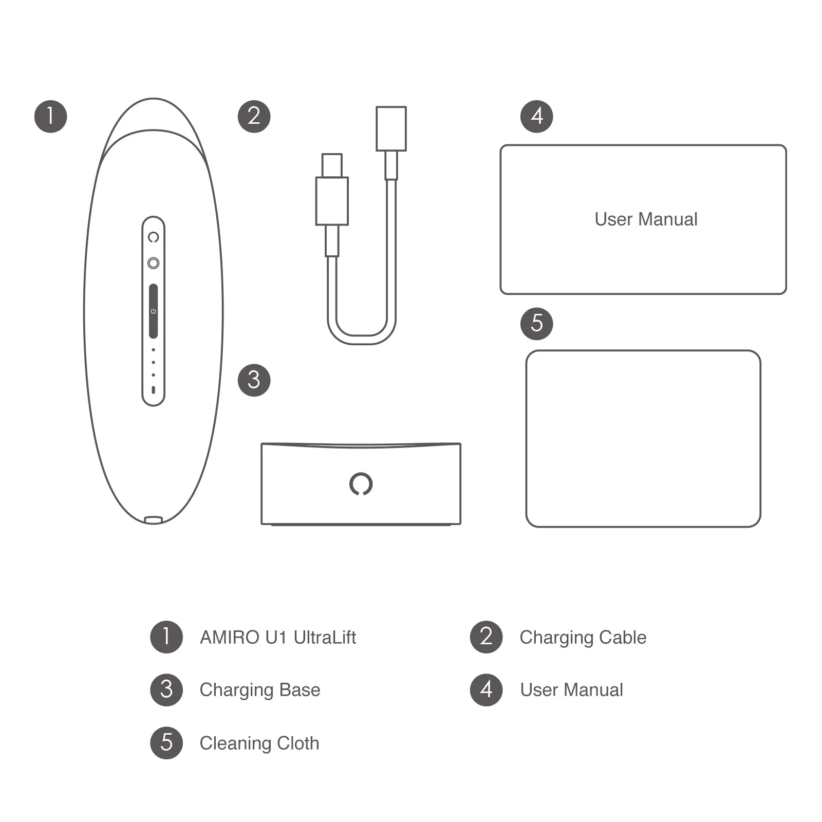 AMIRO U1 UltraLift Skin Tightening Ultrasound Facial Device