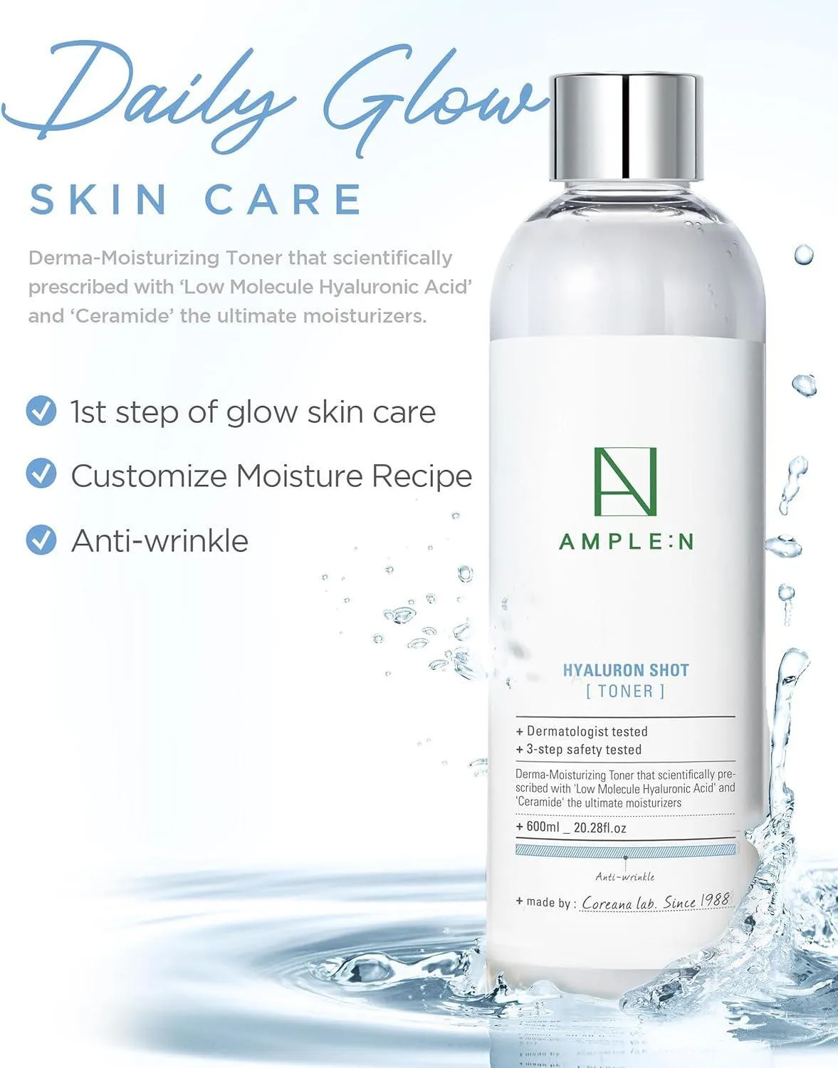 [AMPLE:N] Hyaluron Shot Toner 600ml