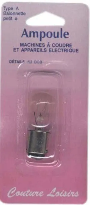Ampoule 15w / 240 v baionnette courte