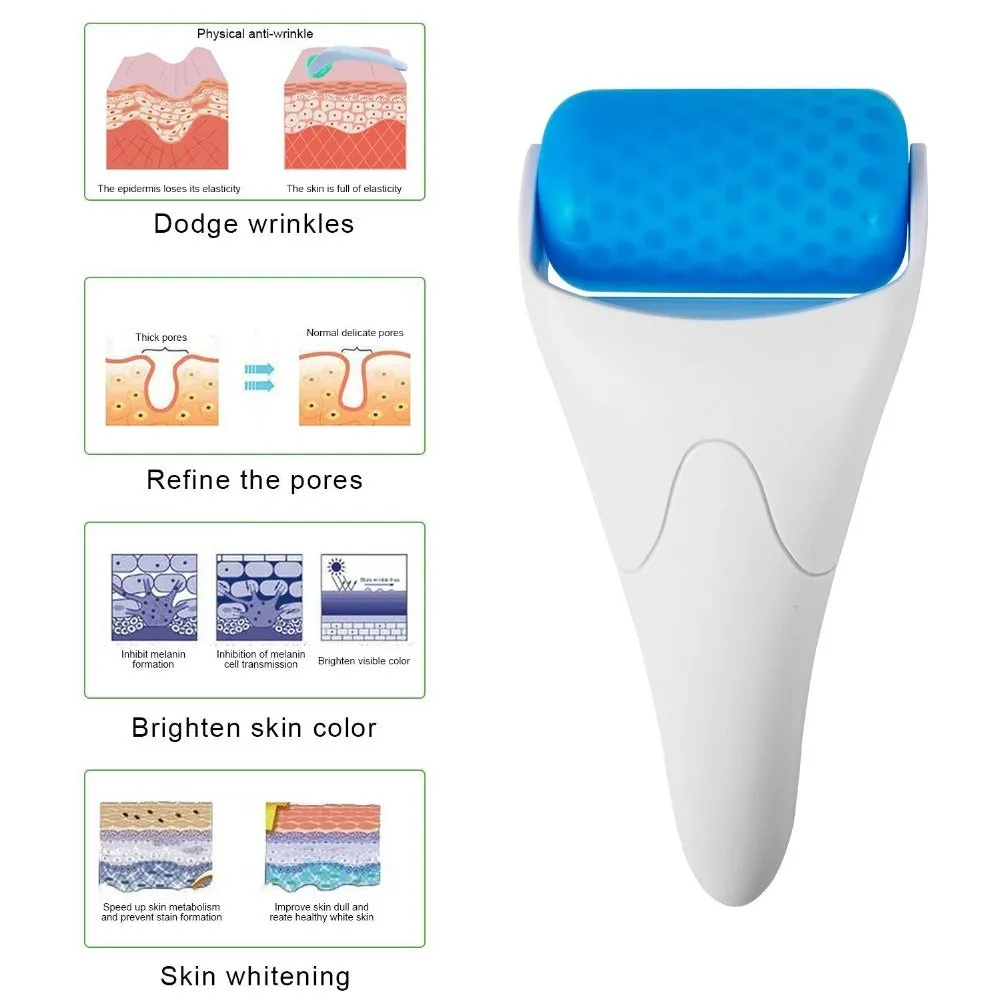 Anti Wrinkle Machine Puffiness Migraine Pain Relief facial ice roller derma roller ice roller for face(Bulk 3 Sets)