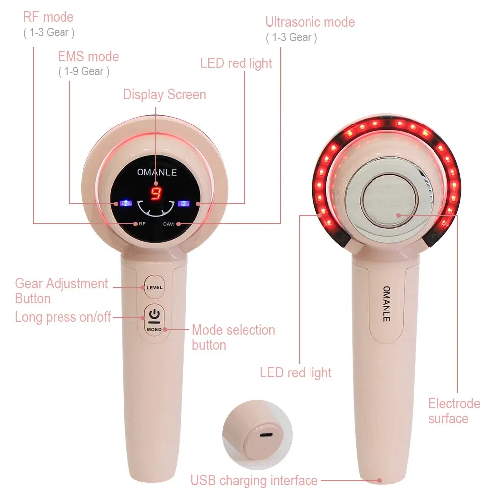 AOKO New Ultrasound Cavitation Body Slimming MachineMassage Body Shaping Fat Burner EMS Weight Loss Radio Facial Lifting Device