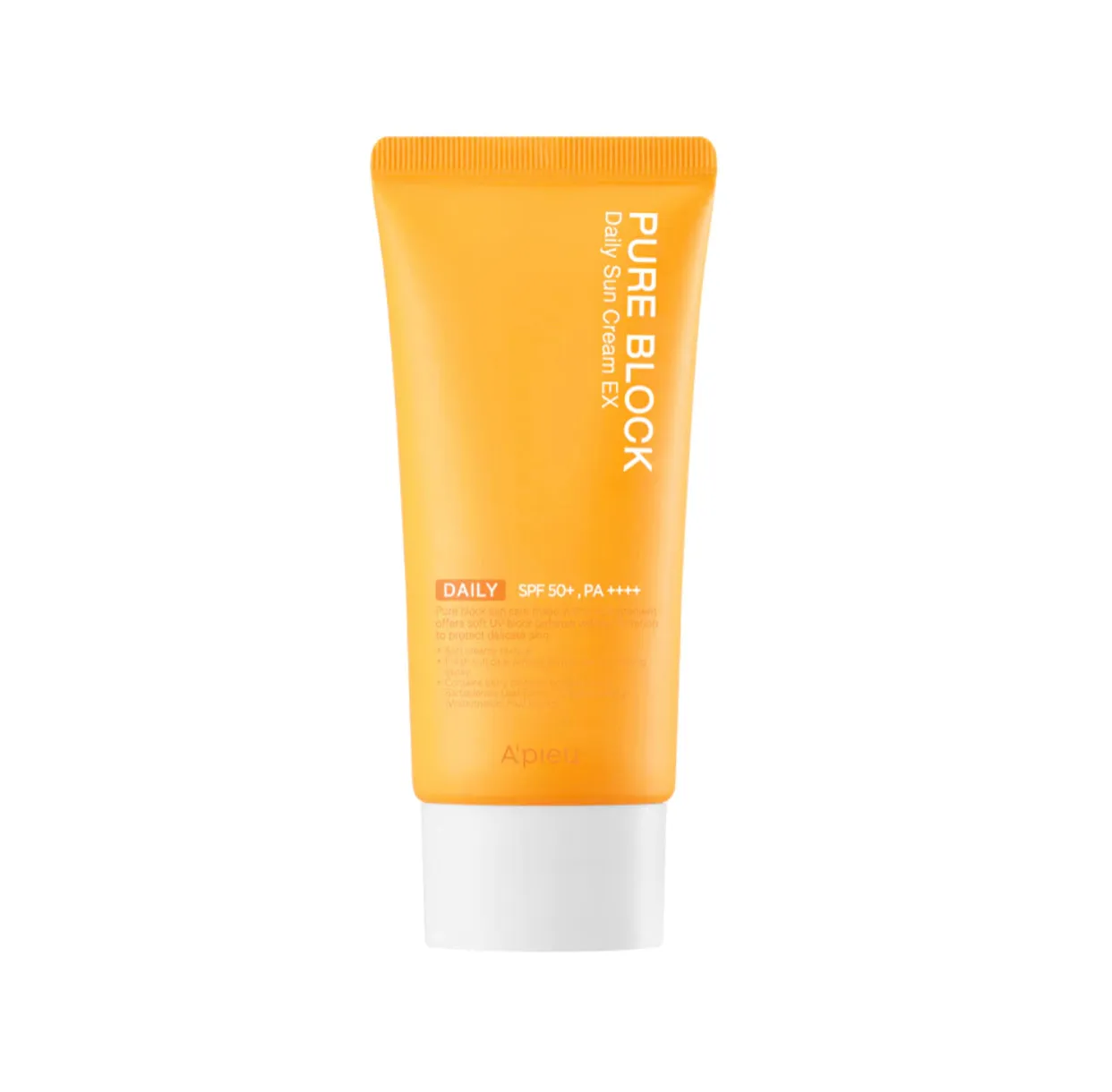 A'PIEU Pure Block Daily Sun Cream EX SPF50/PA    واقي شمس من ايبيو