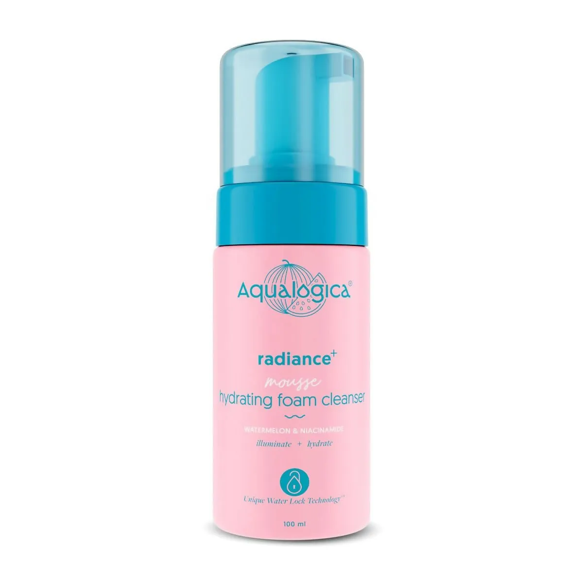 Aqualogica Radiance  Mousse Hydrating Foam Cleanser, Reduces Spots & Acne Marks