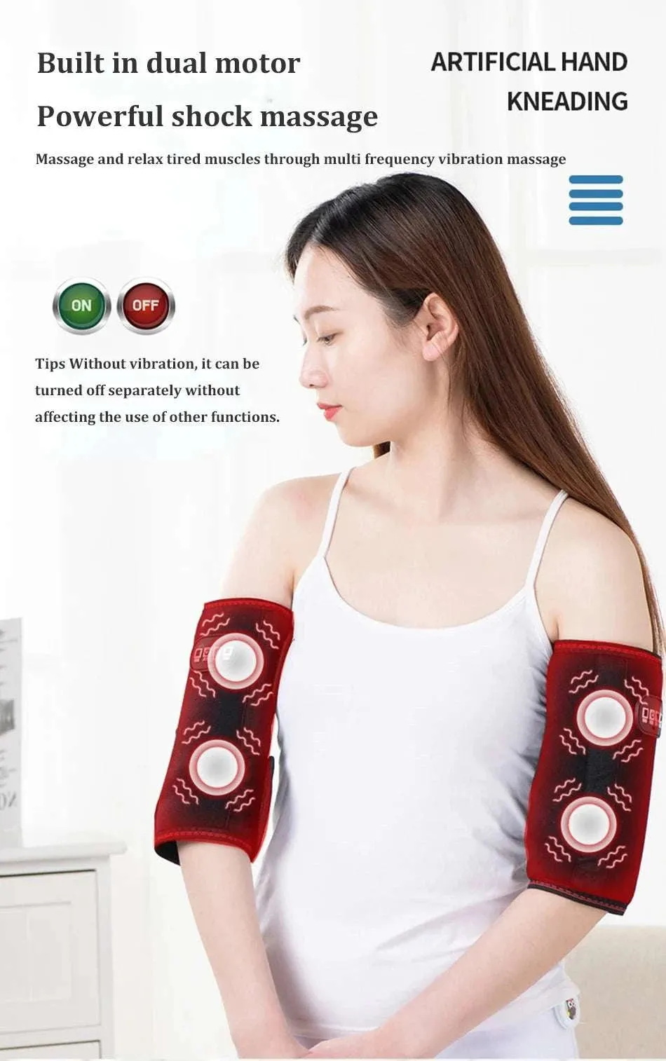 Arm Massager Air Compression Leg Massager Electric Heating Blood Circulation Waist Wrap Massage Device For Body Arm Calf Therapy