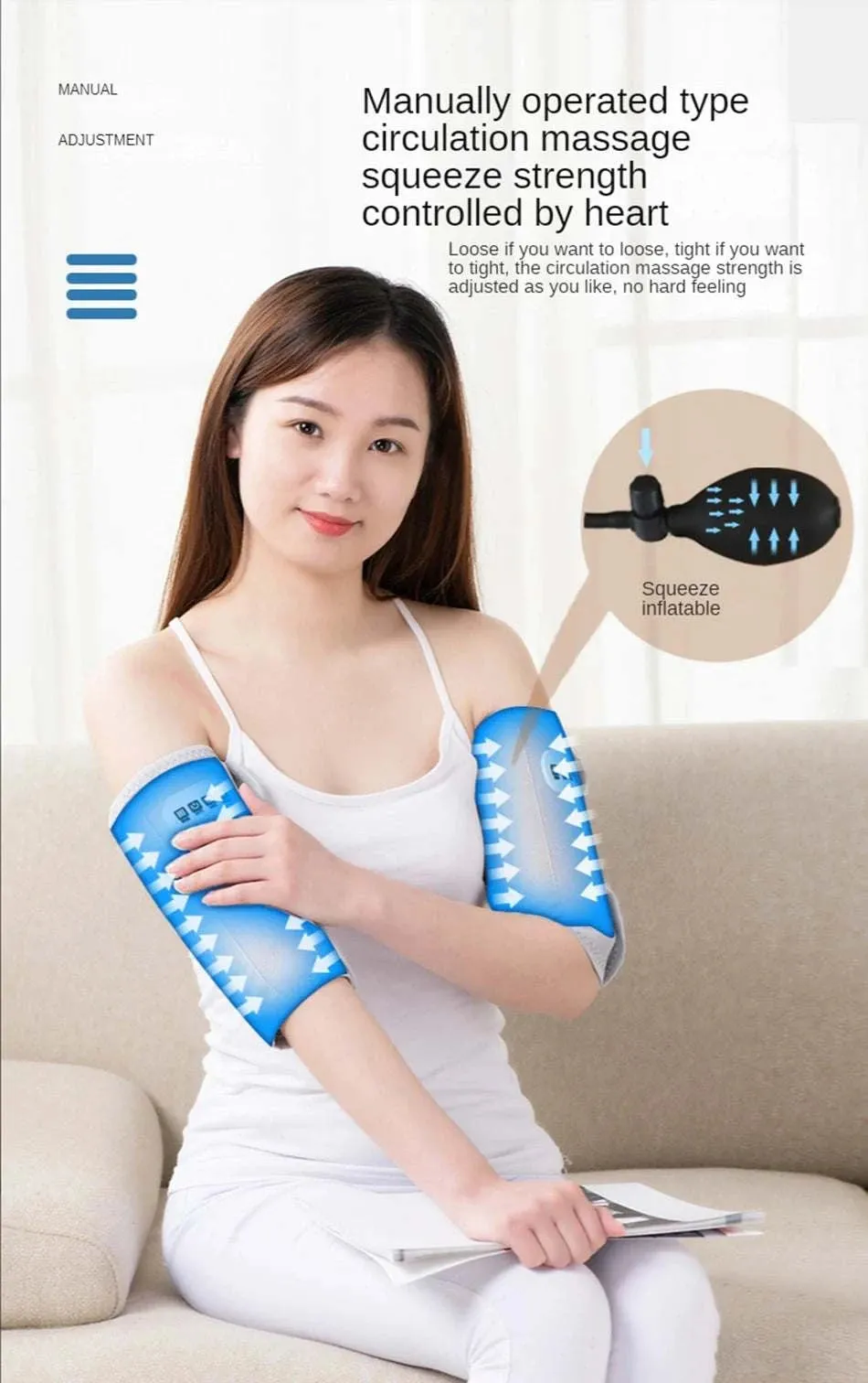 Arm Massager Air Compression Leg Massager Electric Heating Blood Circulation Waist Wrap Massage Device For Body Arm Calf Therapy