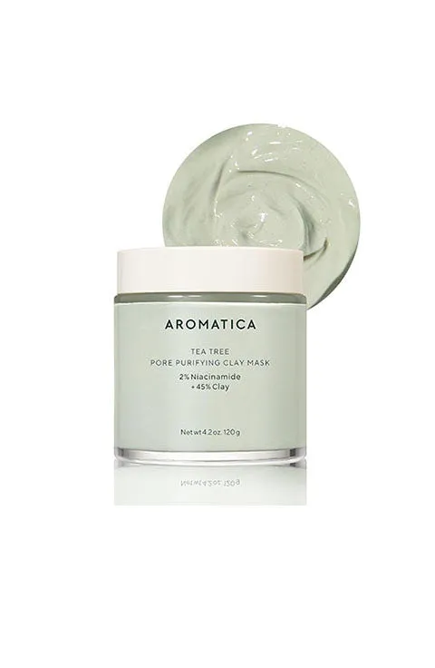 [AROMATICA] Tea tree Pore Purifying Clay Mask (120Ml / 4.2fl.oz)
