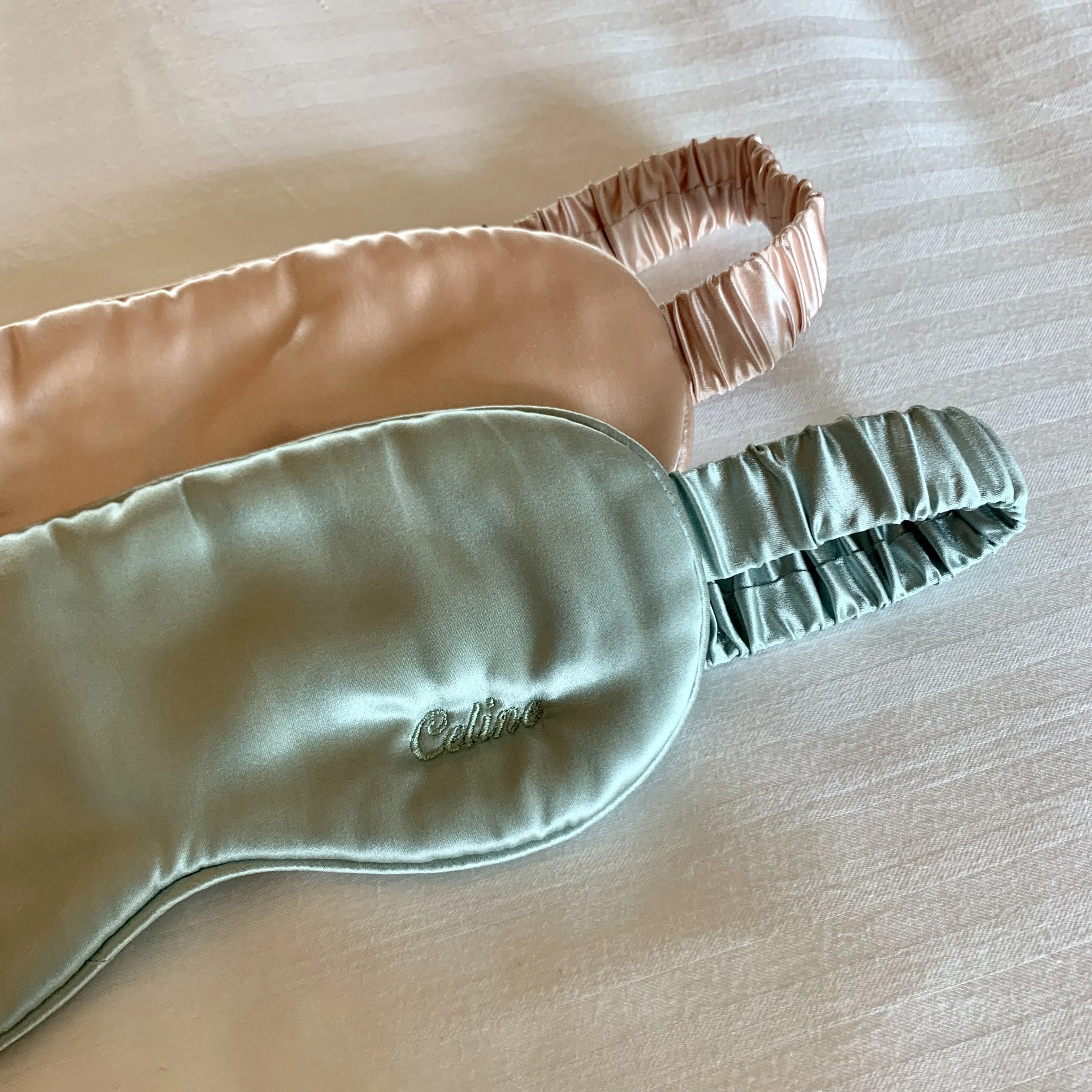 Aurelie Pure Silk Sleep Eye Mask | Champagne