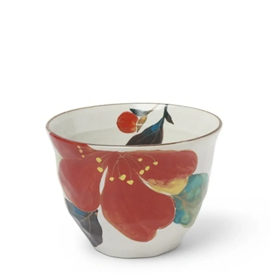 Autumn Bloom Tea Cups, Set of 4
