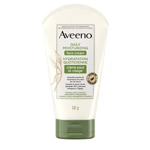 Aveeno Daily Moisturizing Face Cream - Daily Moisturizer Face & Neck Lotion - Fragrance Free, 141 grams