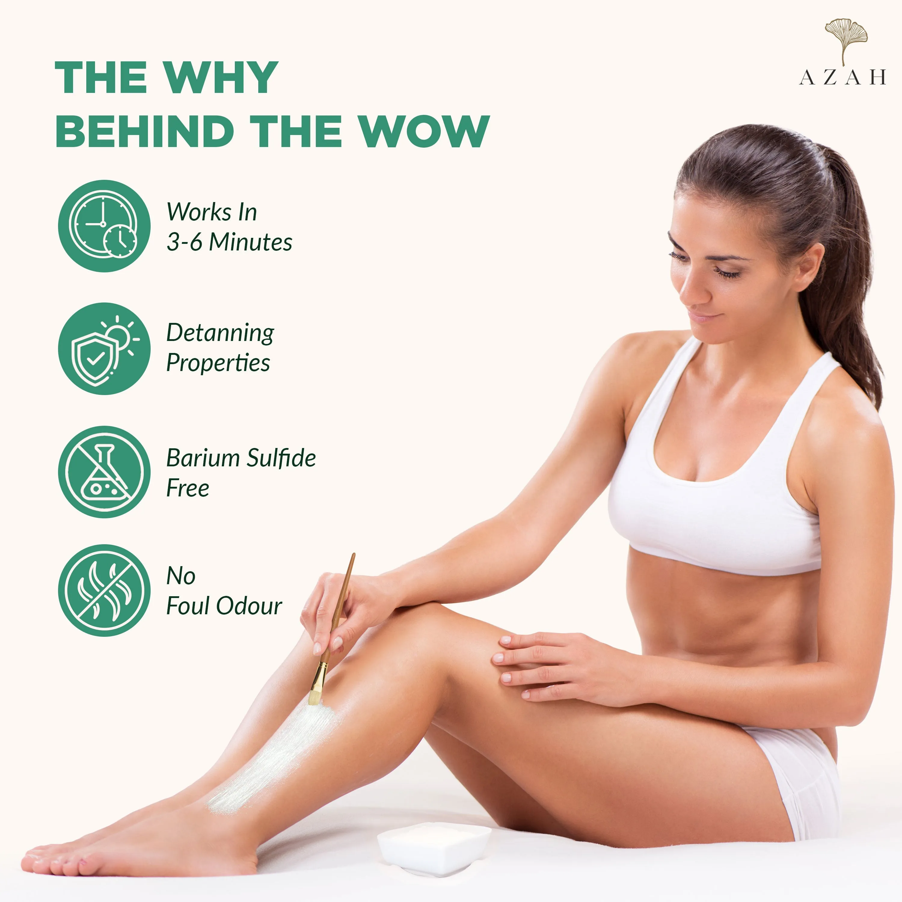 Azah Body Wax Powder For Women | Instant & Painless Hair Removal