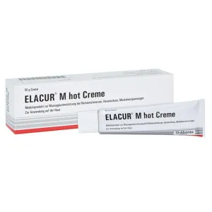 Back pain, lumbago and muscle tension, ELACUR M hot cream