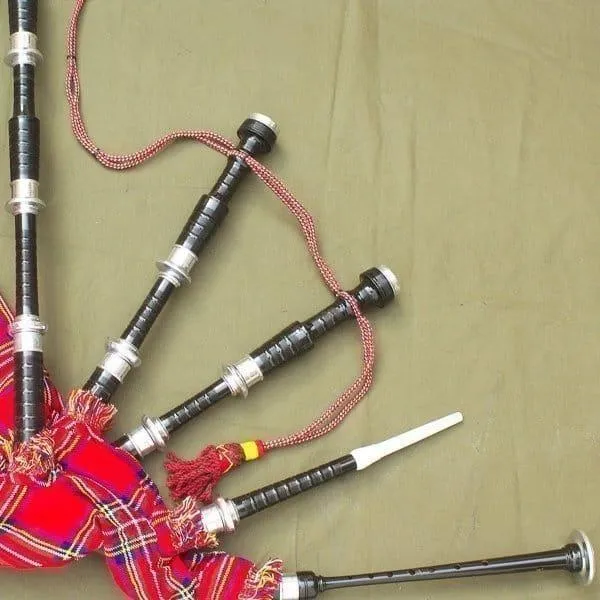Bagpipe Professional Set - Black Fully Functional
