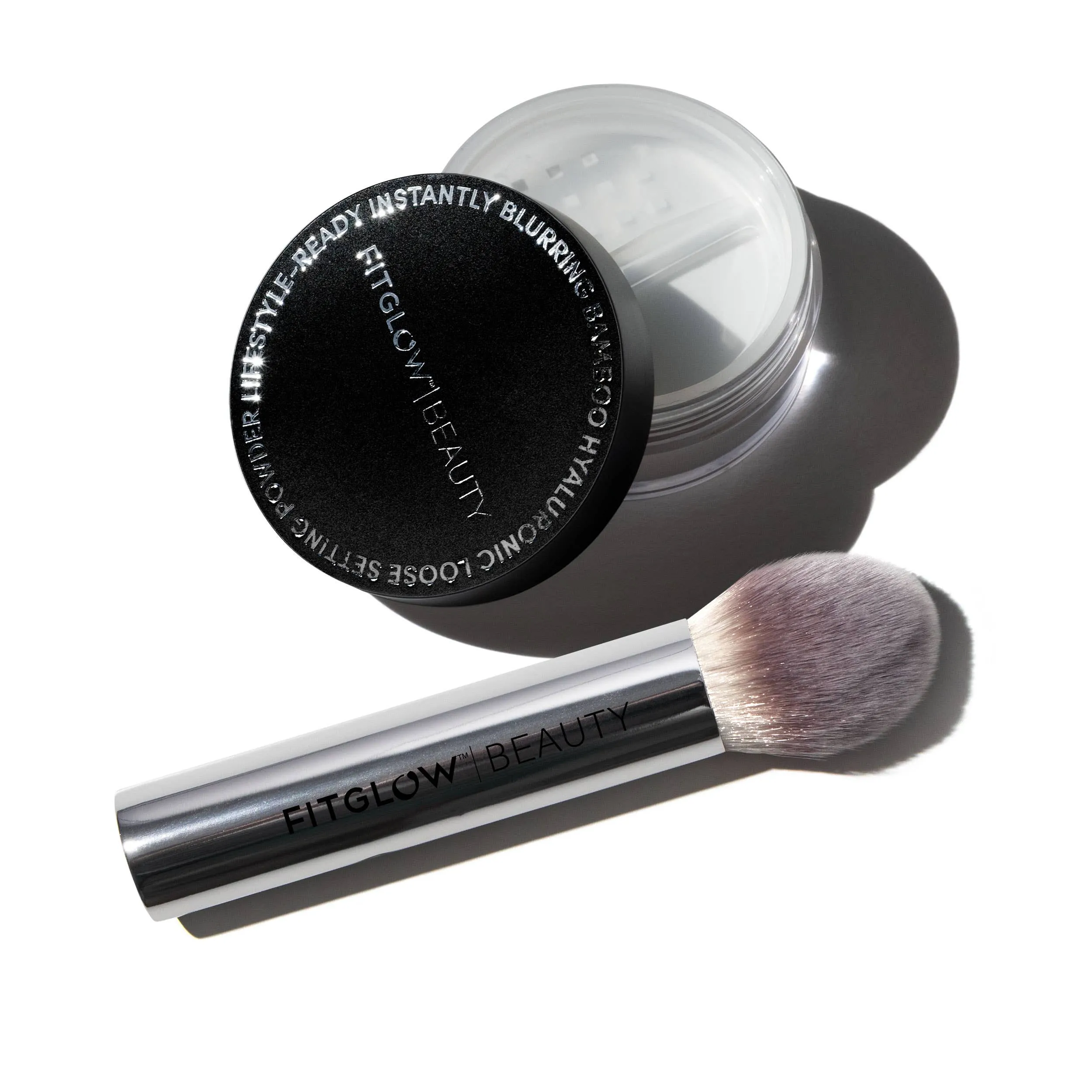 Bamboo Hyaluronic Loose Setting Powder   Brush Duo