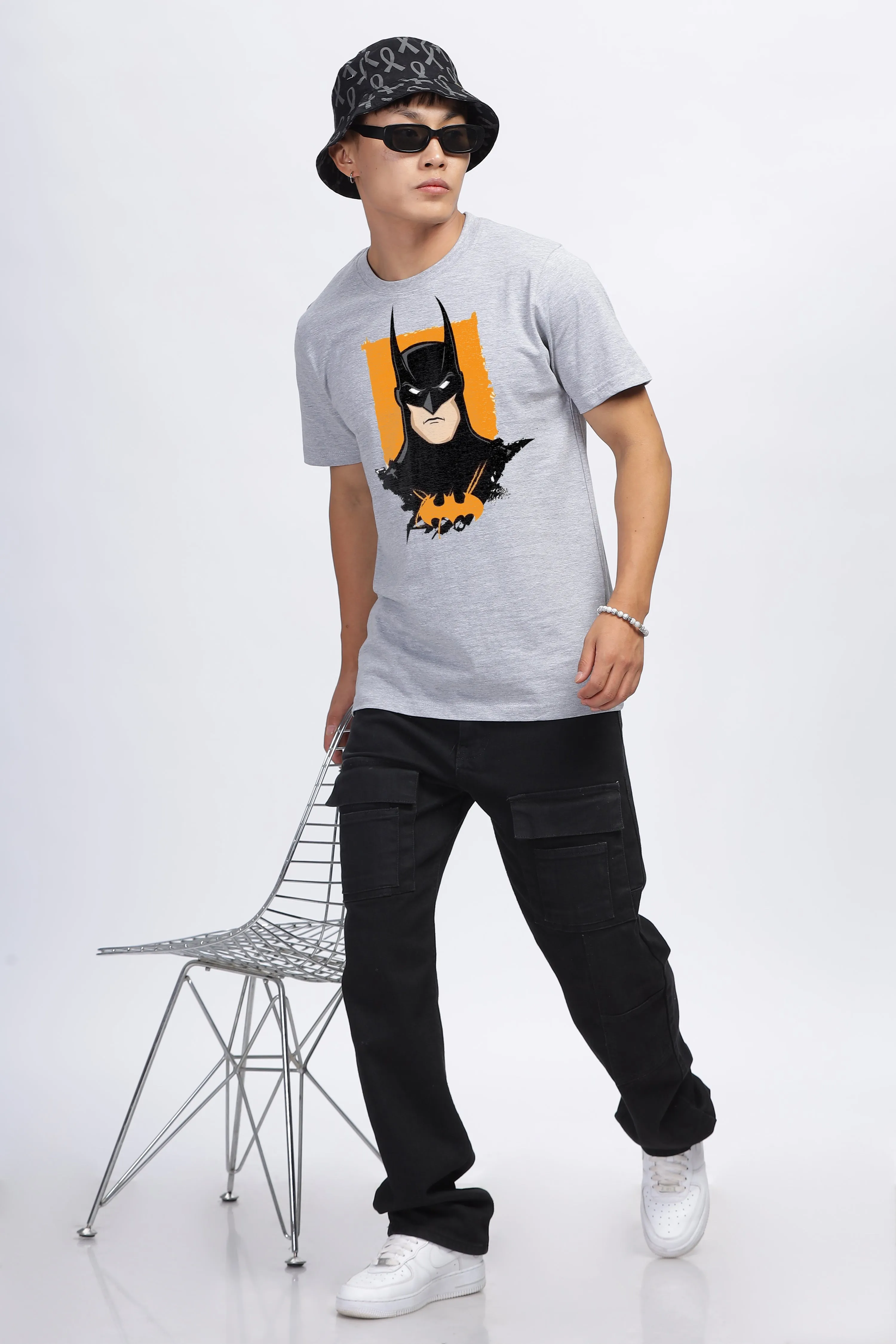 BATMAN GRAPHIC GREY T-SHIRT