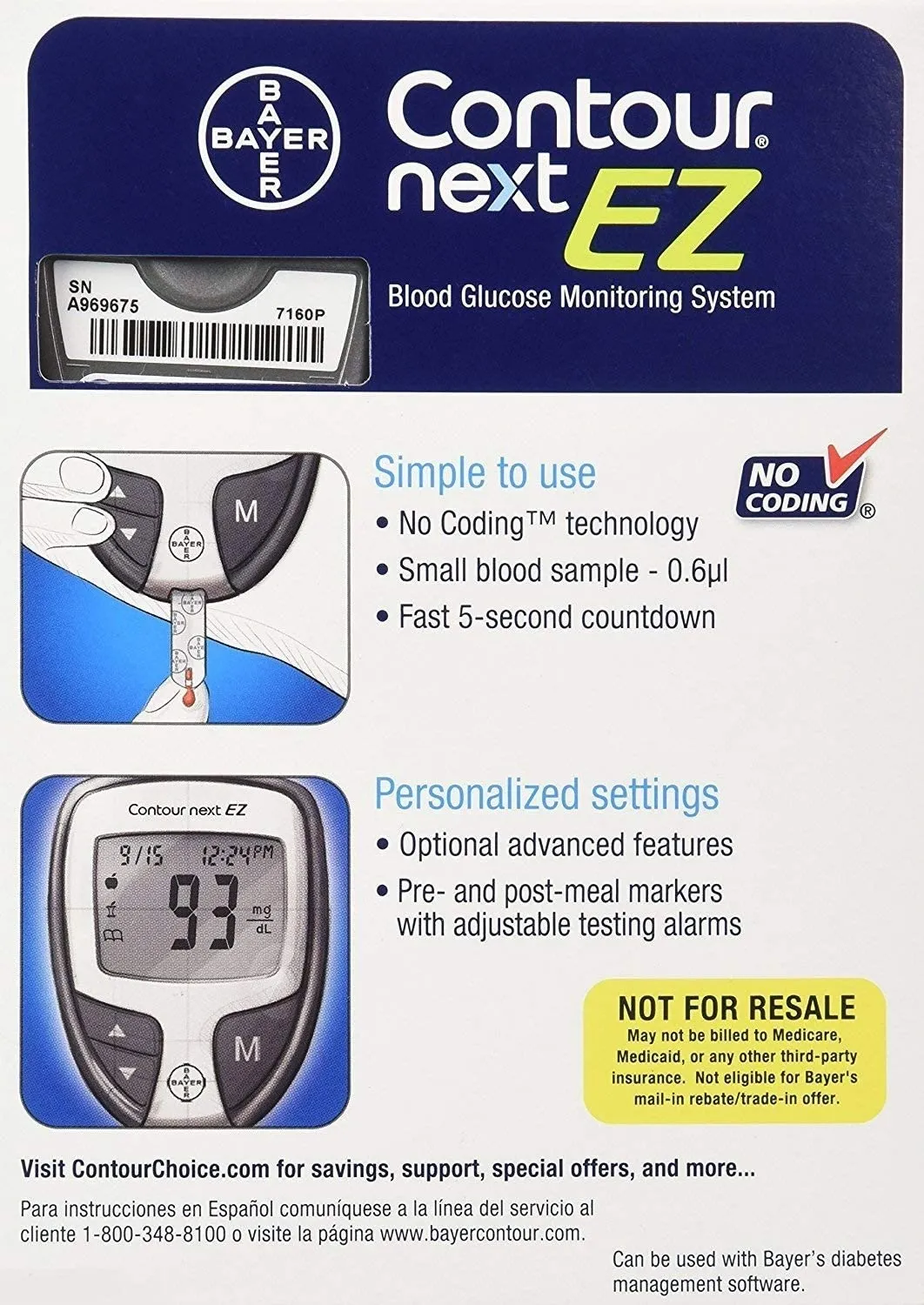 Bayer Contour Next EZ Glucose Meter