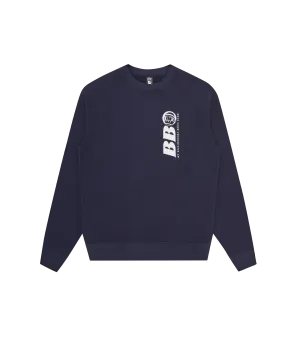 BB ASTRO REPEAT LOGO CREWNECK - NAVY