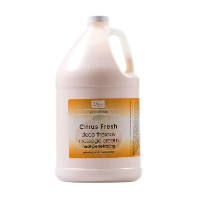 Be Beauty Spa Collection, Deep Therapy Massage Cream, CMSS162G1, Citrus Fresh, 1Gallon KK0511