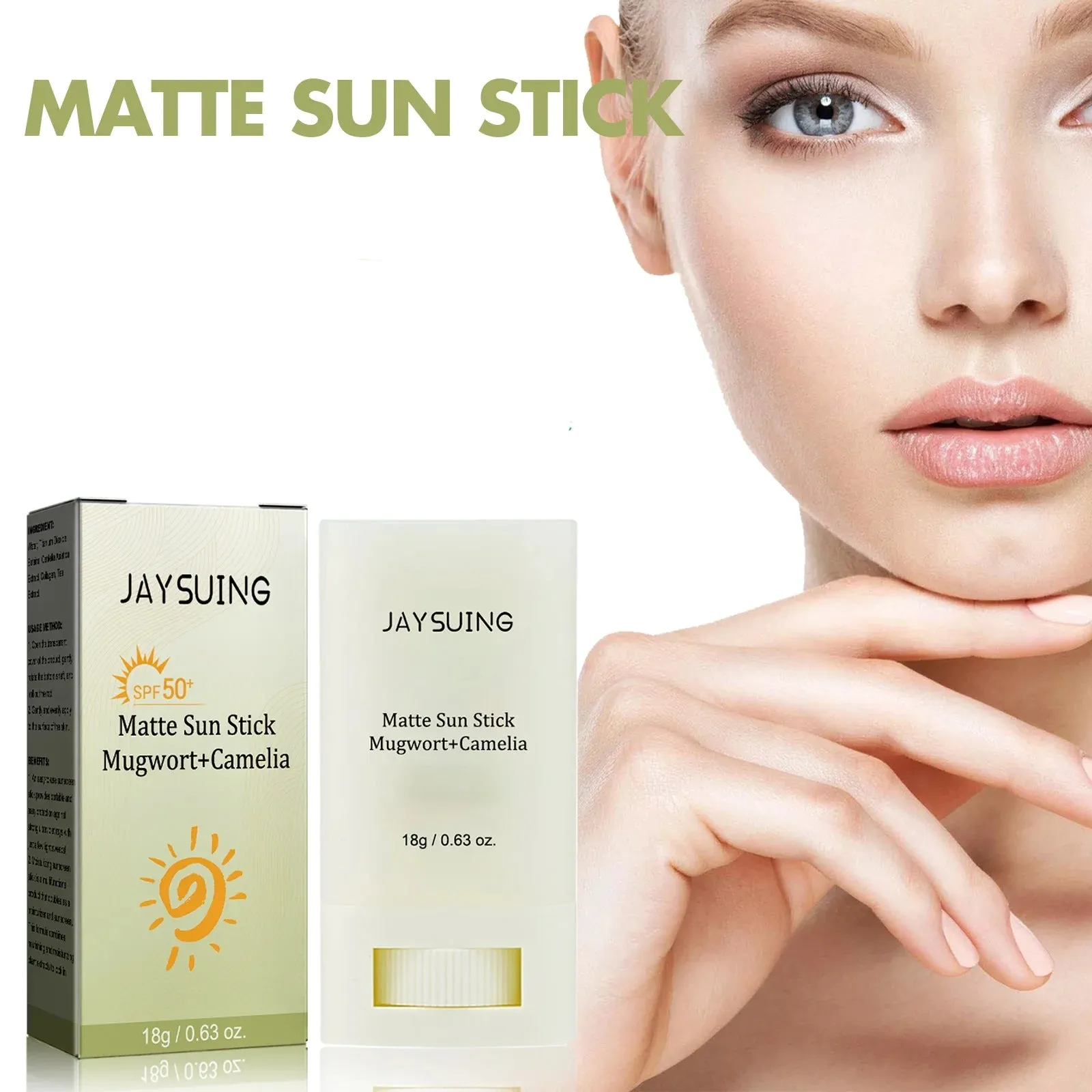 Beach Defense Matte Sun Stick SPF 50  - Hydrating, Anti-Frizz, Curl Defining
