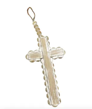 Beaded Cross - 4 x 0.5 x 7 in