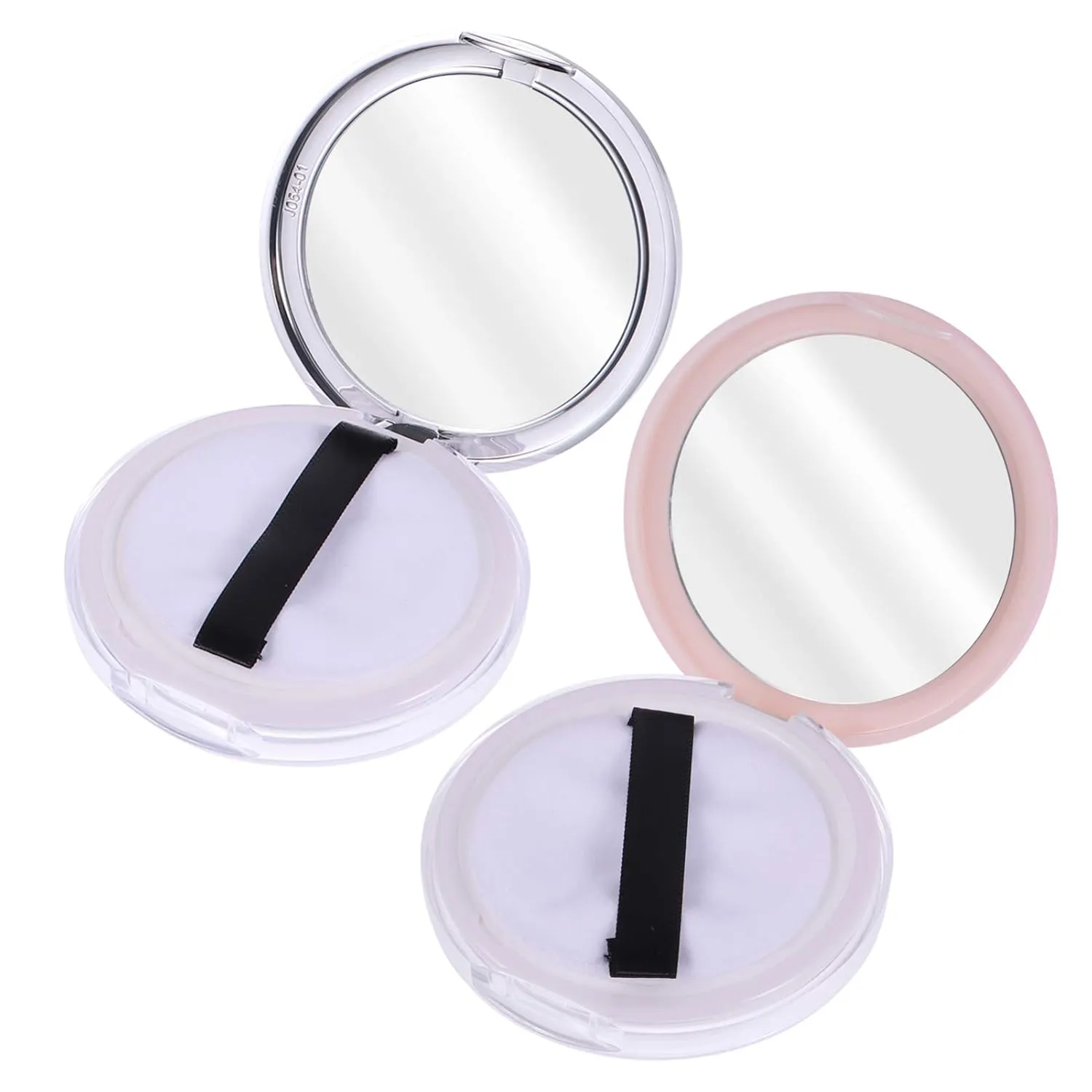 Beaupretty 2pcs 5g Loose Powder Compact Container Empty Powder Box with Powder Puff Travel Containers