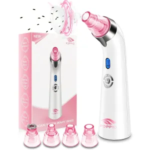 Blackhead Remover Pore Vacuum Electric Blackhead Vacuum Cleaner Blackhead Extractor Tool Device Removal Suction Beauty Device for Women（Pink)