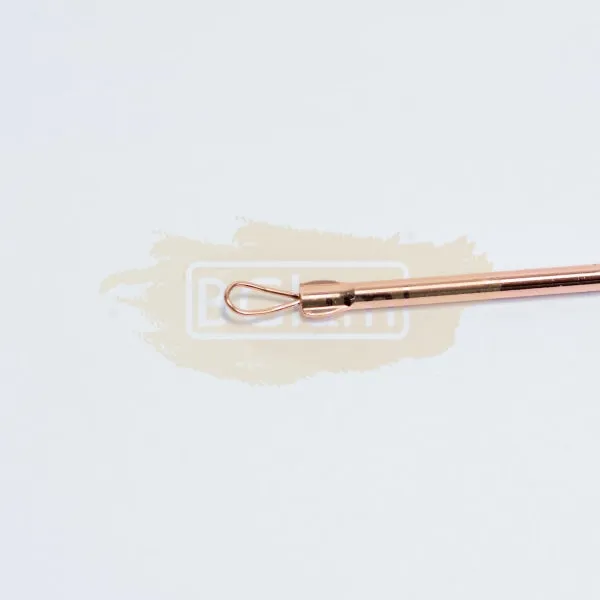 Blackhead Remover/Pimple Comedone Extractor | Pointed Silver Tip/Squeezing Loop - Rose Gold