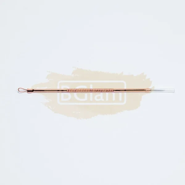 Blackhead Remover/Pimple Comedone Extractor | Pointed Silver Tip/Squeezing Loop - Rose Gold