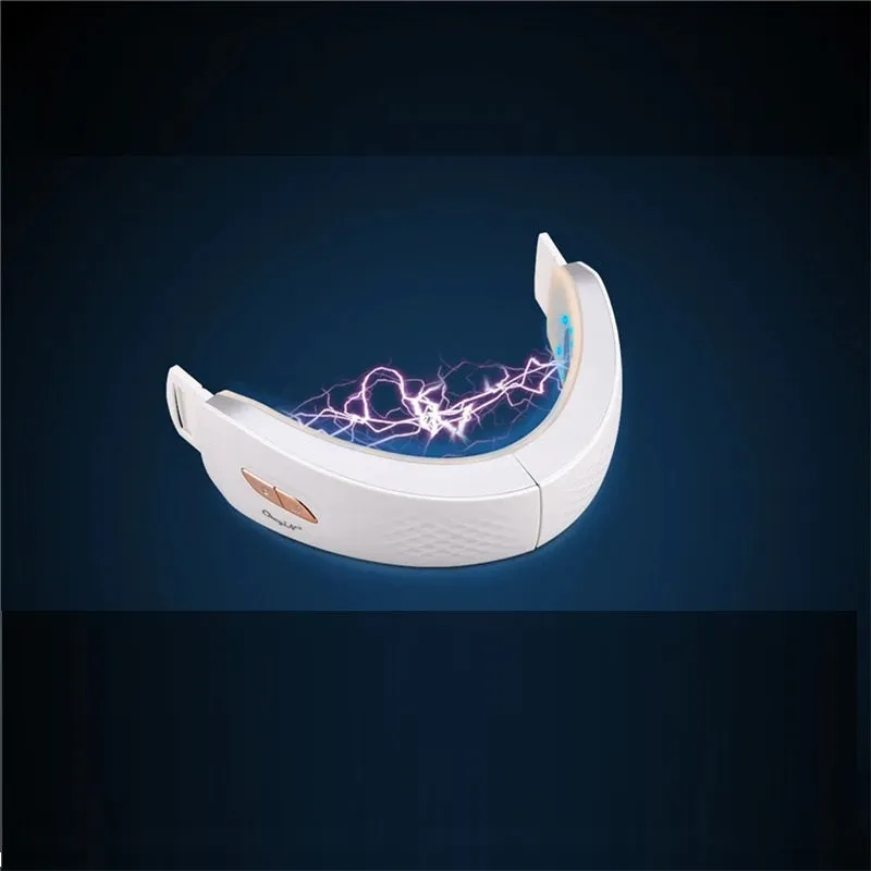 Blue LED Photon Face Lifting Mask EMS Face Lifting Therapy Slimming Vibration Neck Lift