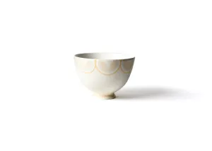 Blush Arabesque Trim 6” Footed Bowl
