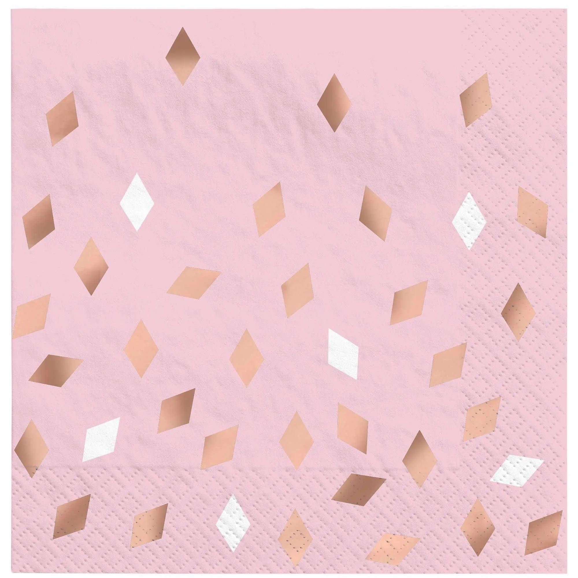 Blush Birthday Hot-Stamped Lunch Napkins 16pk