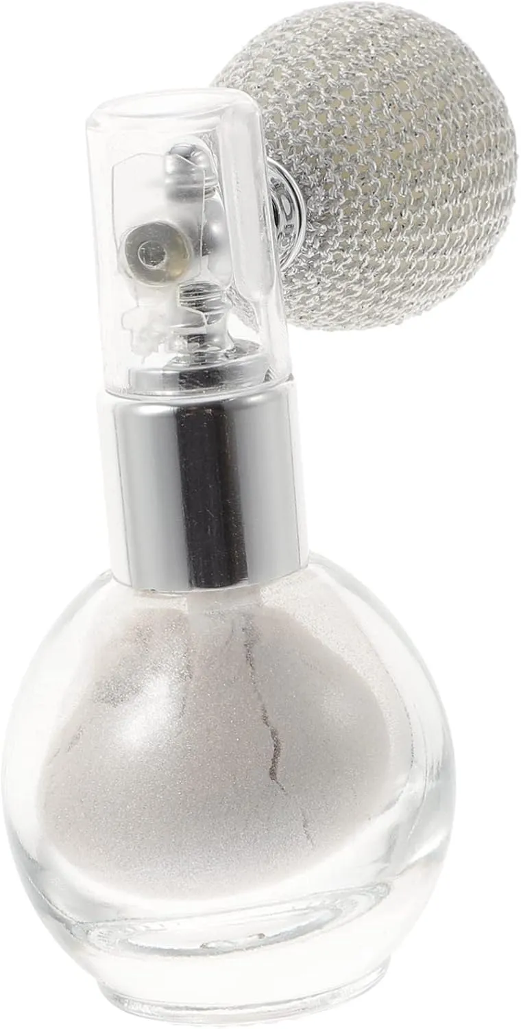 Body Powder Spray Loose Powder Glitter Spray for Women Powder for Women Glitter Hair Spray Body Shimmer Glitter Spray for Hair Highlighter Powder Spray for Body Plastic