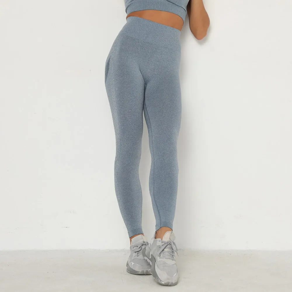 Booty Scrunch Contour Leggings - Stone Blue