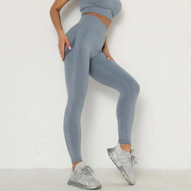 Booty Scrunch Contour Leggings - Stone Blue