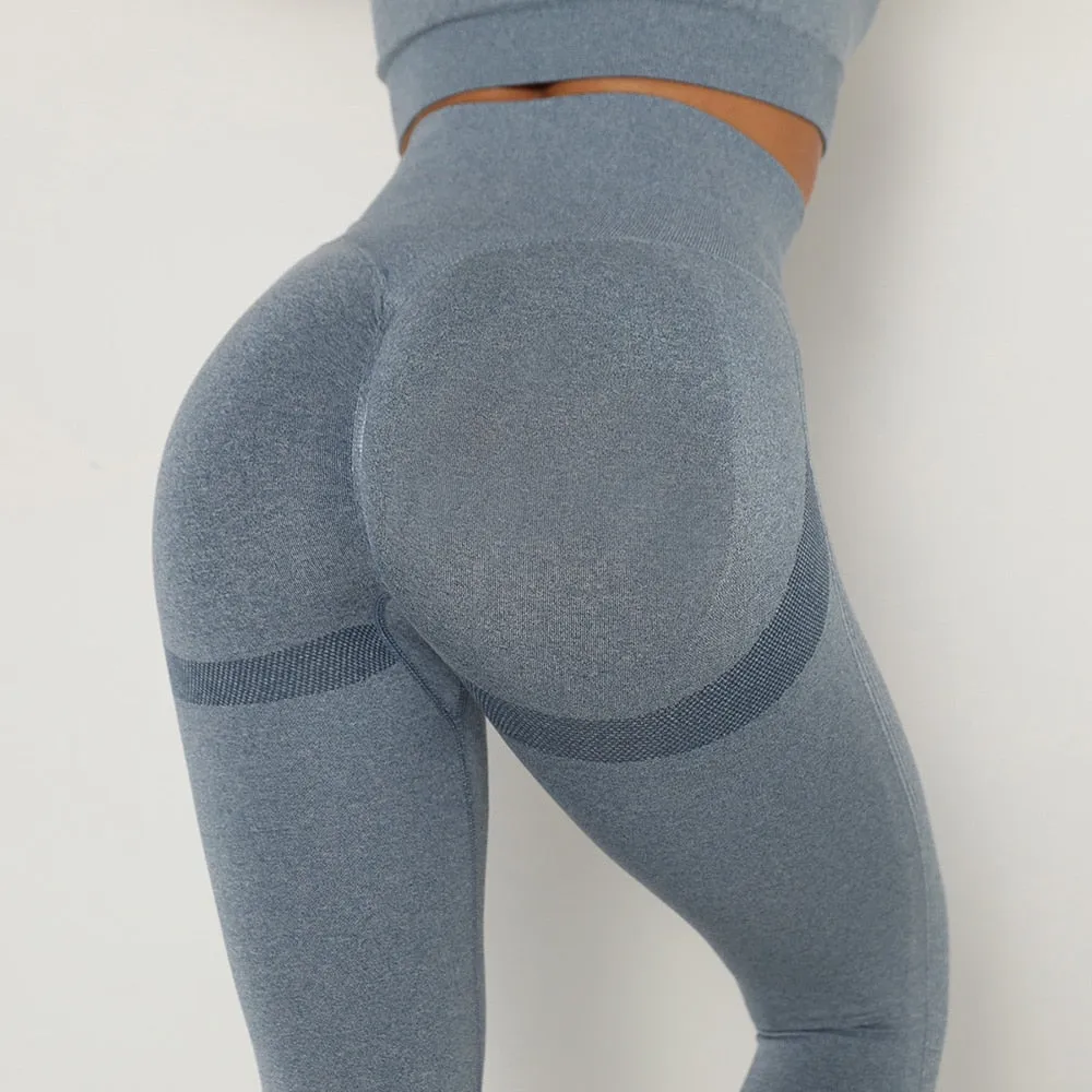 Booty Scrunch Contour Leggings - Stone Blue