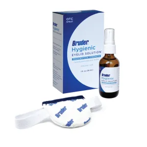 BRUDER Eye Care Bundle (Moist Heat Single Eye Compress/2 fl. oz. Eyelid Solution Spray) #18212