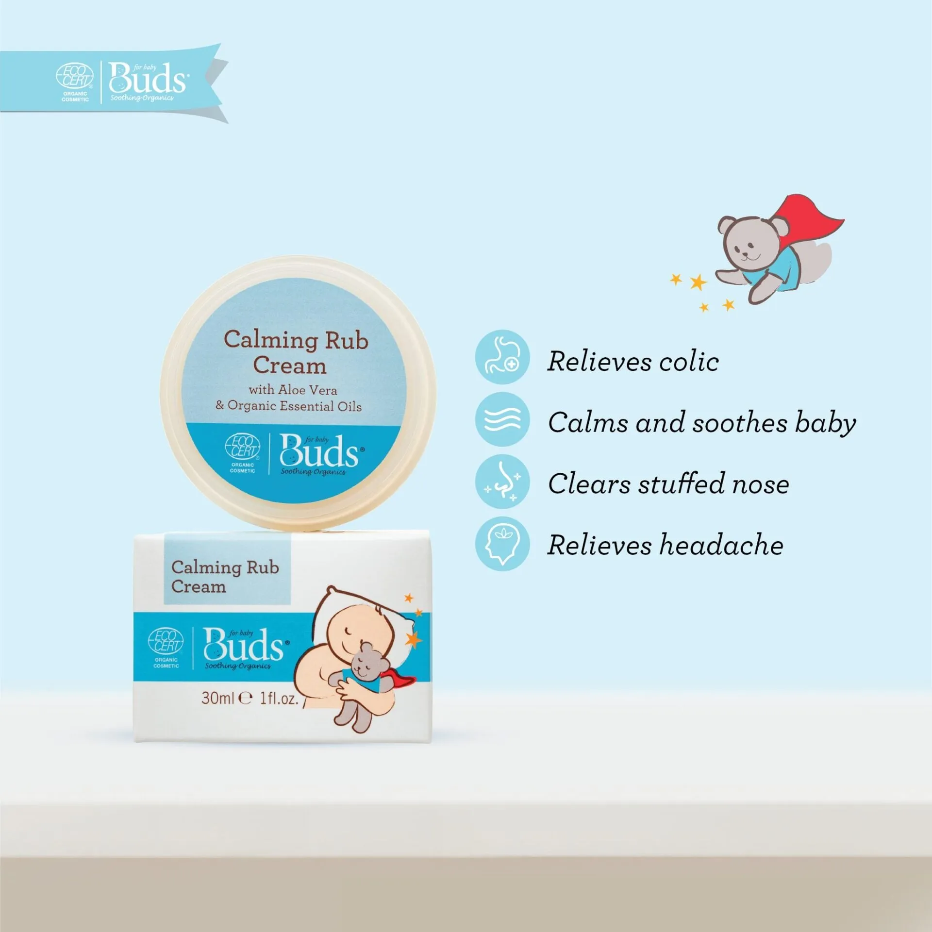 Buds Calming Rub Cream 30ml