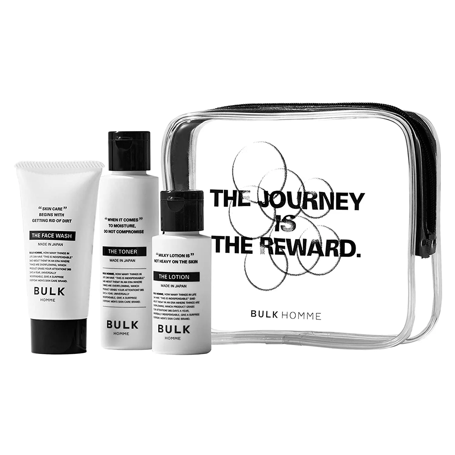 BULK HOMME - THE FACE WASH & THE BUBBLE NET | Men’s Skincare Kit | Hydrating Foaming Face Wash with Bentonite Clay Minerals & Bubble Foam Net For A Rich Lather | Facial Care For All Skin Types