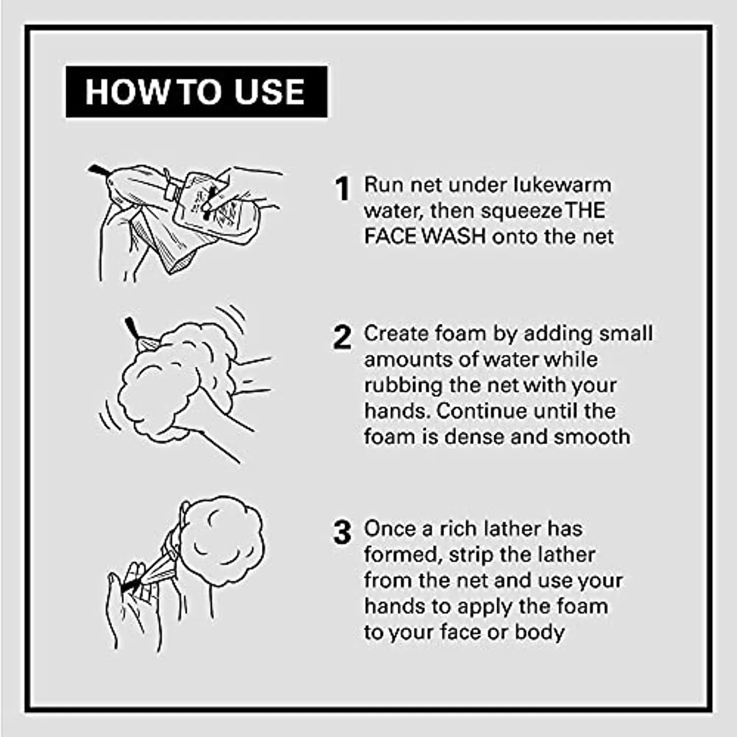 BULK HOMME - THE FACE WASH & THE BUBBLE NET | Men’s Skincare Kit | Hydrating Foaming Face Wash with Bentonite Clay Minerals & Bubble Foam Net For A Rich Lather | Facial Care For All Skin Types