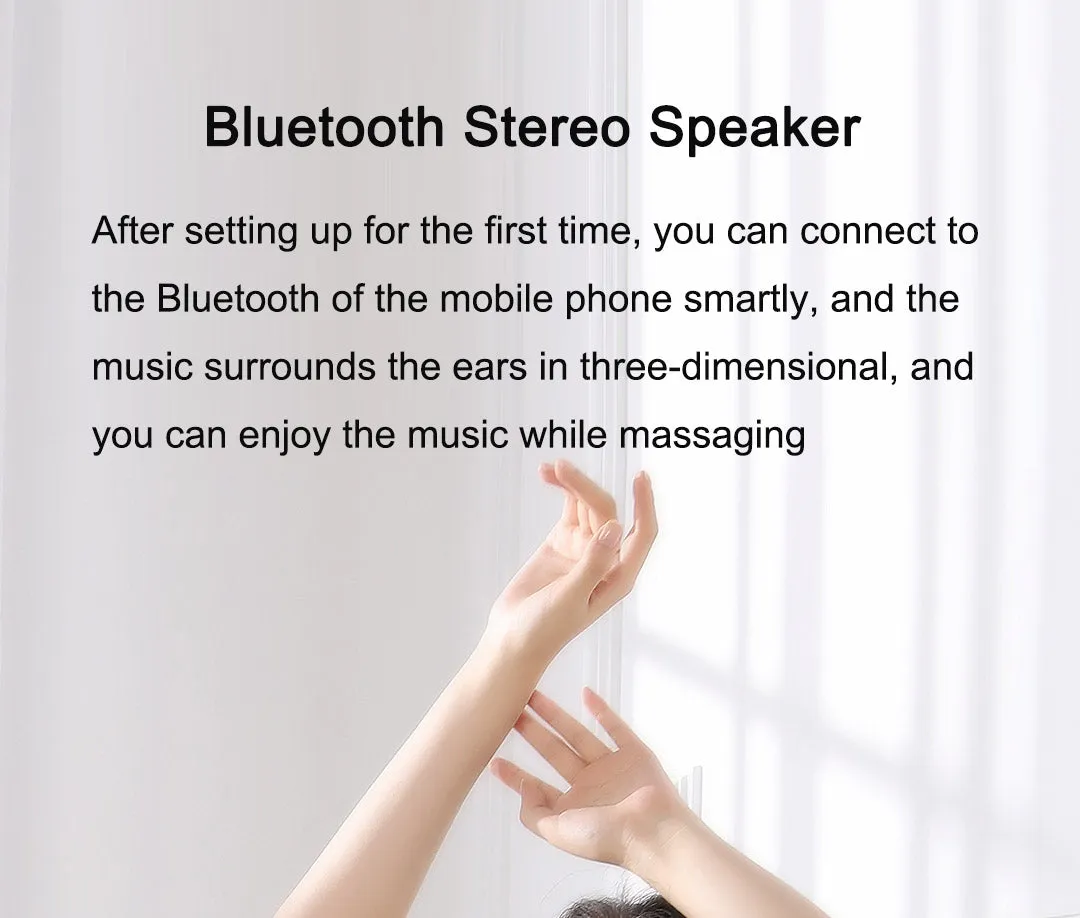 Calming Hot Compress Eye Massager with Bluetooth Speaker