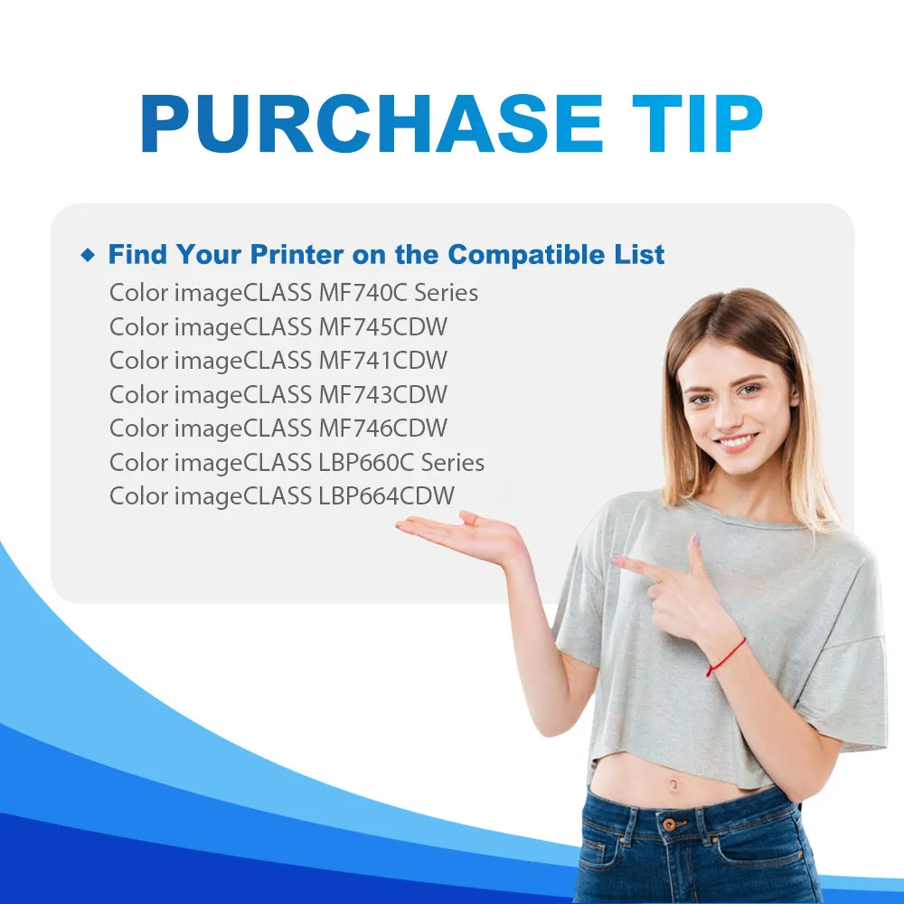 Canon 055H Toner Set | Compatible Canon MF741Cdw MF745Cdw MF746Cdw LBP664Cdw Canon MF743Cdw Toner Cartridge