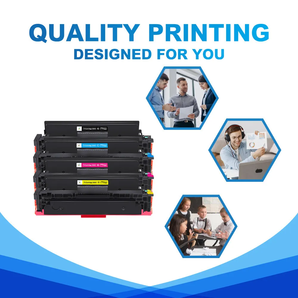 Canon 055H Toner Set | Compatible Canon MF741Cdw MF745Cdw MF746Cdw LBP664Cdw Canon MF743Cdw Toner Cartridge