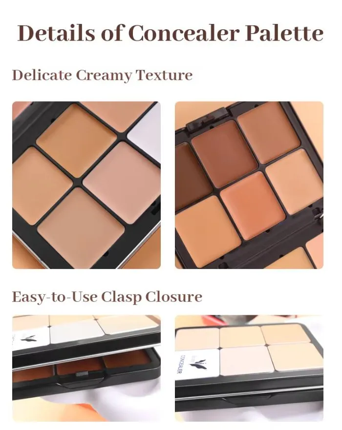 Carla Secret 12-color concealer palette Matte highlighter contour makeup palette creamy