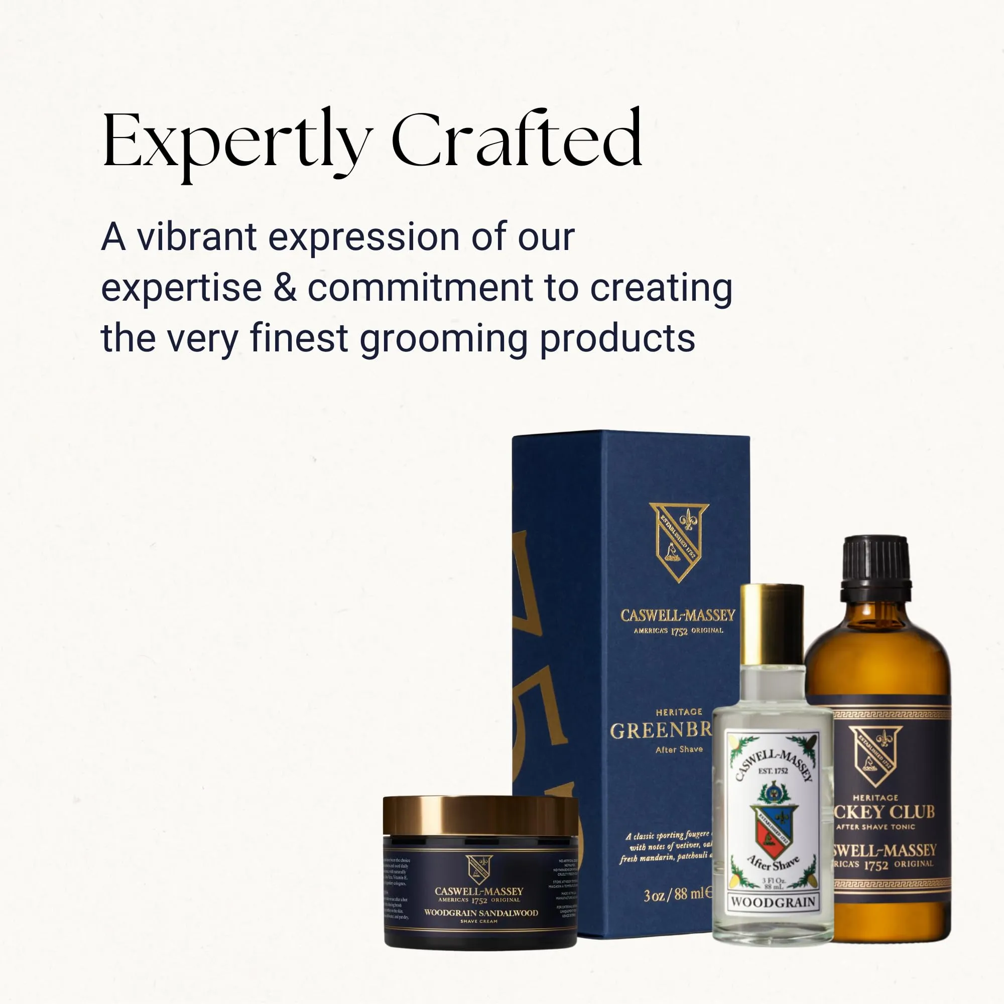 Caswell-Massey Heritage Woodgrain Sandalwood Shave Cream, Natural Men’s Shaving Cream for Smooth Beard Shaving, Soothing for Sensitive Skin, USA Made, 8 Fl Oz