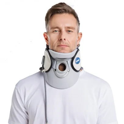 Cervical Neck Traction Device- Pain Relief & Neck Stretcher for Home Use-Airbag Support