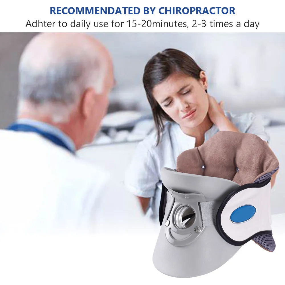 Cervical Neck Traction Device- Pain Relief & Neck Stretcher for Home Use-Airbag Support