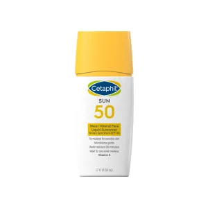 CETAPHIL sun 50 sheer mineral face liquid sunscreen broad spectrum spf 50 واقي الشمس من سيتافيل