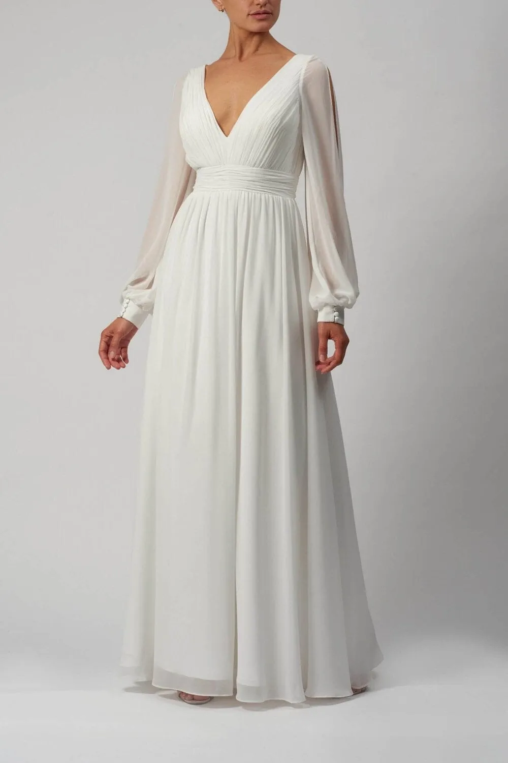 Chiffon Ivory kjóll