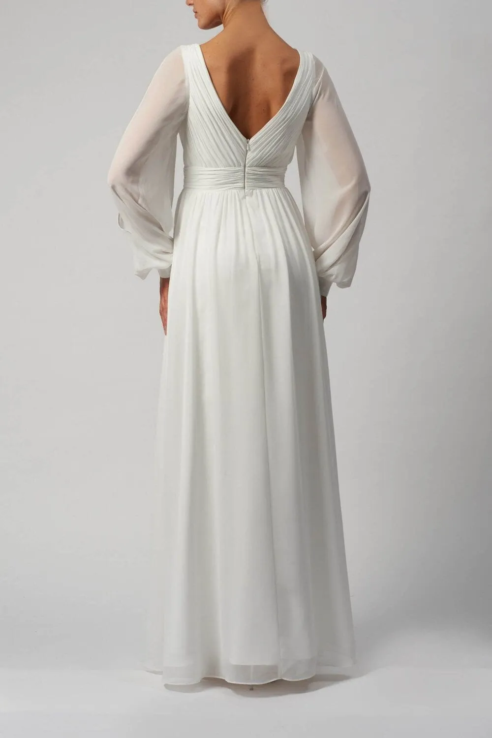 Chiffon Ivory kjóll